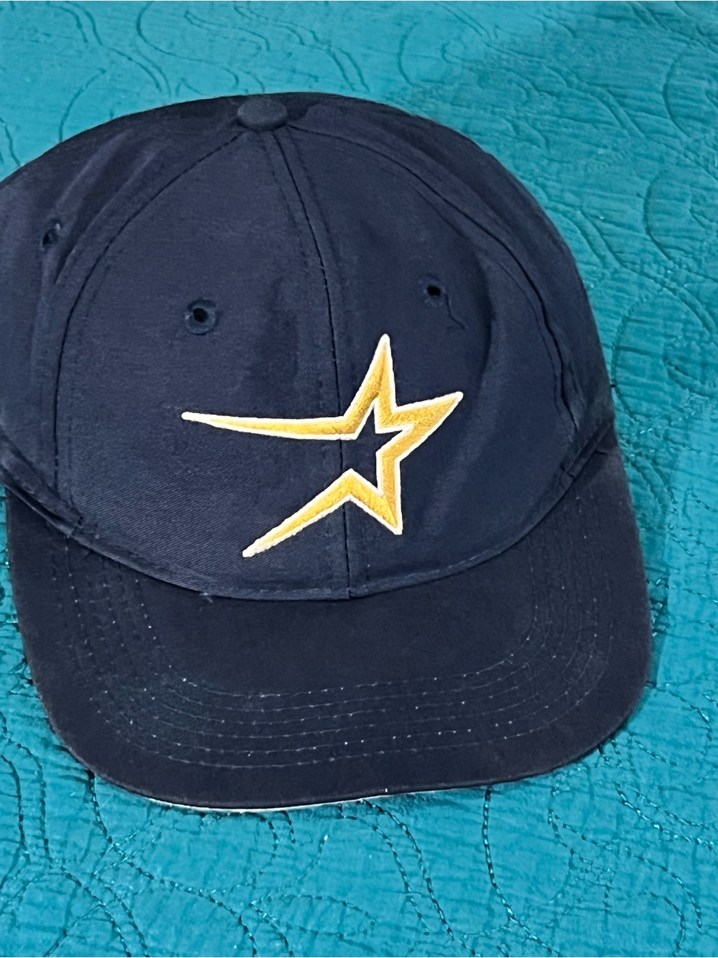 Kids Navy Cap With Yellow Star Embroidery